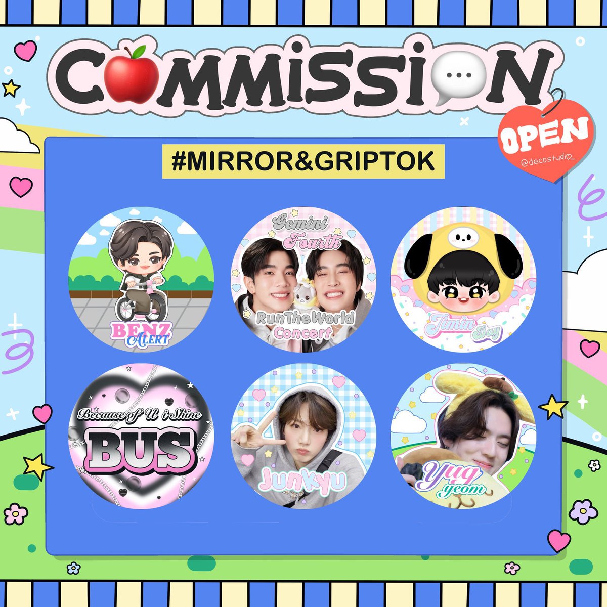 decostudio_'s tweet photo. ( คิวว่าง ) : commission open now 🍎🌟

💬 งานอื่นๆสามารถ dm มาสอบถามได้เลย
💬 แก้งานได้ไม่มีบวกเพิ่ม

* รองานประมาณ 2-3 วัน (งานเร่ง +40) *

#รับออกแบบ #รับออกแบบโปสการ์ด #รับออกแบบของแจก #รับออกแบบgiveaway https://t.co/IMB5qstMEA