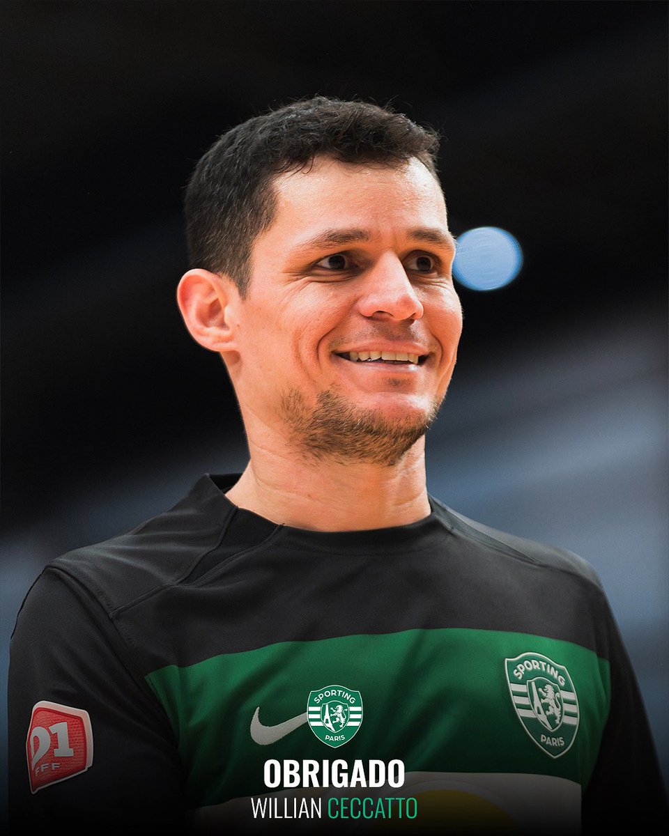 𝐎𝐁𝐑𝐈𝐆𝐀𝐃𝐎 𝐂𝐄𝐂𝐂𝐀𝐓𝐓𝐎 💚 

Le Sporting Club de Paris annonce la fin de sa collaboration avec Willian Ceccatto. 🤝

Un joueur grandement apprécié pour son professionnalisme, son état d’esprit et sa combativité sur le terrain. 💪

#EnsembleToutEstPossible 🦁