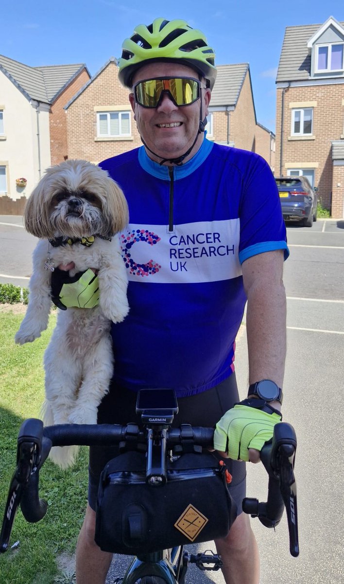 Bella🇬🇧 (@bellashihtzuace) on Twitter photo For the next 5 weeks Hudad has swapped his <a href="/macmillancancer/">Macmillan Cancer Support</a> shirt for his <a href="/CR_UK/">Cancer Research UK</a> shirt. He is still cycling 2025 miles for the year, but 300 of those miles are for <a href="/CR_UK/">Cancer Research UK</a> before the end of July.
So far 113/300 completed.
( 880/2025)
Here's today's 25 mile ride! For the next 5 weeks Hudad has swapped his <a href="/macmillancancer/">Macmillan Cancer Support</a> shirt for his <a href="/CR_UK/">Cancer Research UK</a> shirt. He is still cycling 2025 miles for the year, but 300 of those miles are for <a href="/CR_UK/">Cancer Research UK</a> before the end of July.
So far 113/300 completed.
( 880/2025)
Here's today's 25 mile ride!