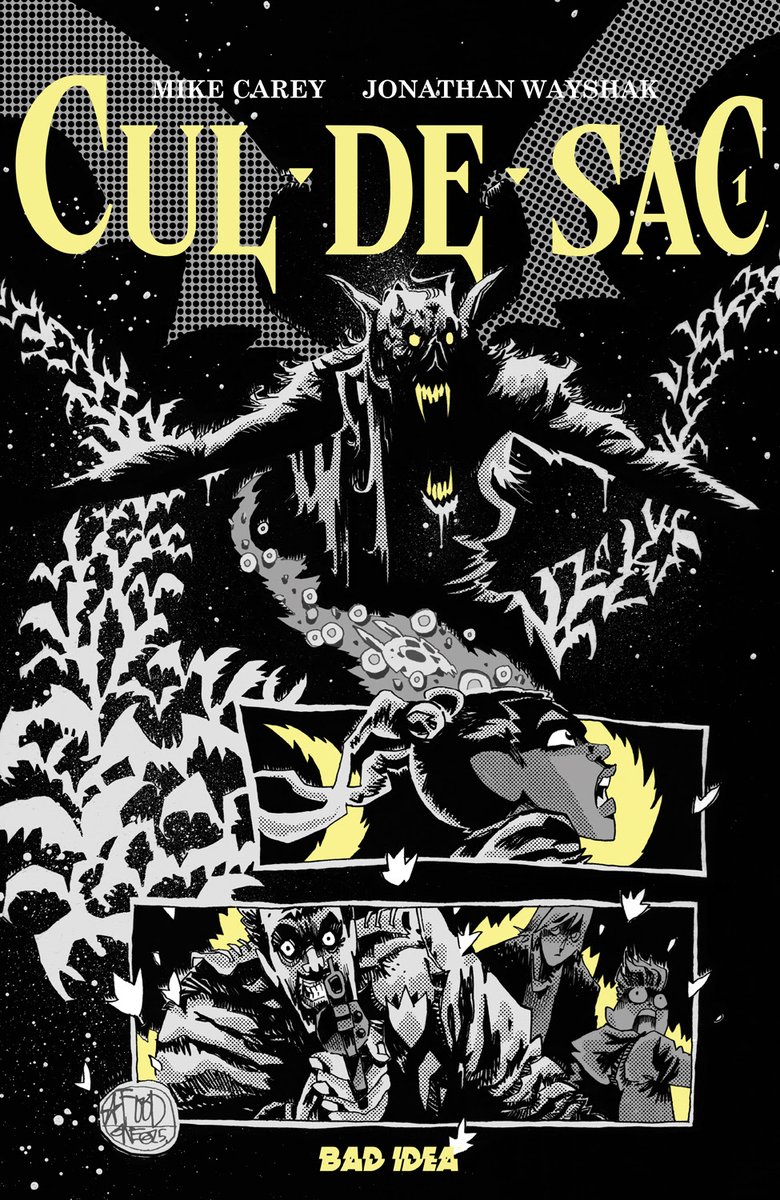 Behold The First Of Jim Mahfood’s Jaw-Dropping Line Of CUL-DE-SAC Covers!

On August 6th, a modern horror masterpiece is born in CUL-DE-SAC. Making his long-awaited return to comics, New York Times bestselling writer Mike Carey (SANDMAN, X-MEN) joins forces with fine art