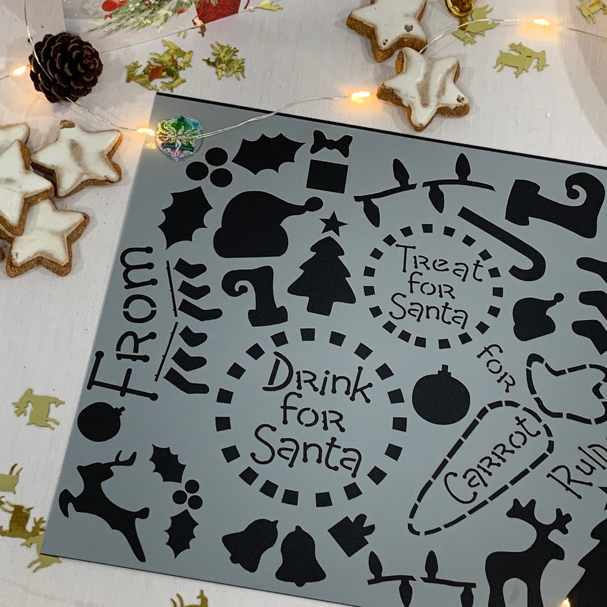 “Got that festive journaling bug in Summer? Try out our Christmas-themed stencils!” 
Journal Stencil: buff.ly/39Ny5ky
Santa Plate Stencils:  buff.ly/4d6F6aZ 

#christmascrafts #journalingideas"