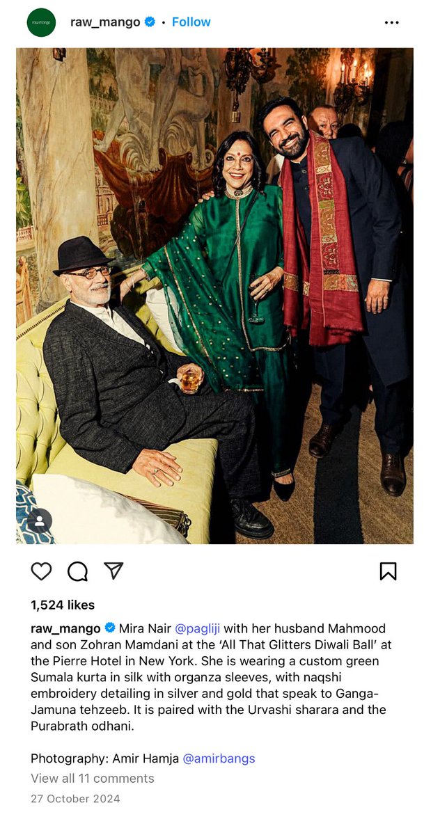 Abhijit Iyer-Mitra (@iyervval) on Twitter photo Here’s “premium” “indian” brand Raw Mango platforming hateful bigot Zohran Mamdani - a man who calls Hindus “bastards”. This post is from 2024 when he’d already said he wants to arrest <a href="/narendramodi/">Narendra Modi</a>. And Hindus will still buy from this Pakistani company? Here’s “premium” “indian” brand Raw Mango platforming hateful bigot Zohran Mamdani - a man who calls Hindus “bastards”. This post is from 2024 when he’d already said he wants to arrest <a href="/narendramodi/">Narendra Modi</a>. And Hindus will still buy from this Pakistani company?