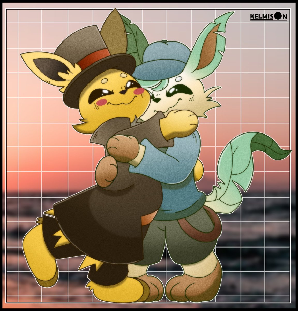 Kelmison115's tweet image. It&apos;s time to hug 
Art commission for Professor Layteon