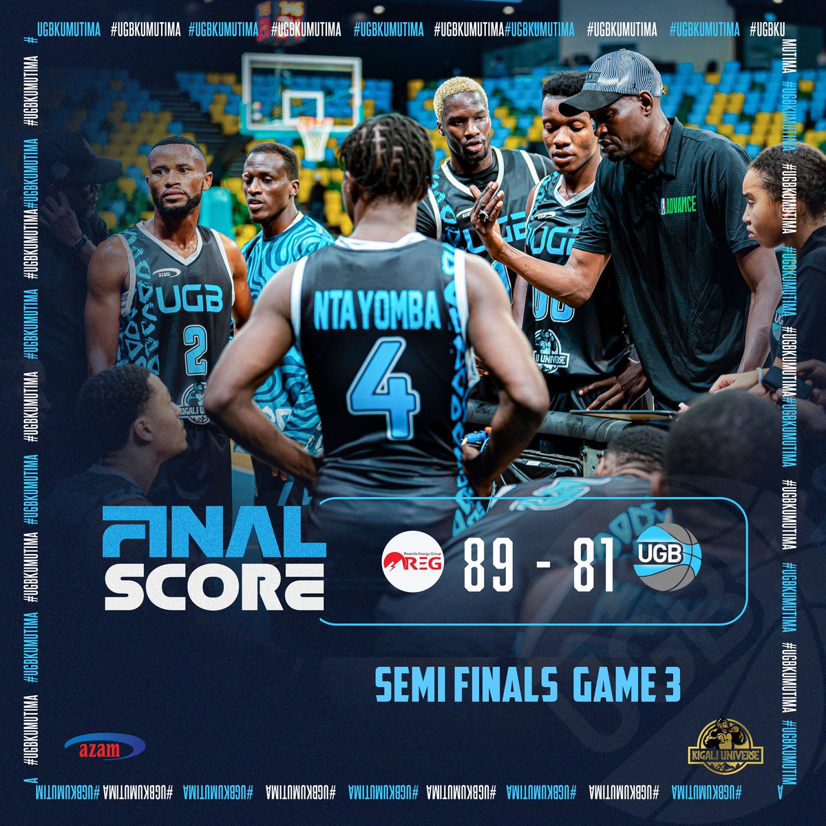 Fought till the last minute. Game 3 didn’t go our way. Respect to the squad. 💪🏽
#ugbkumutima