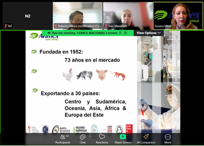 El Comisionado de Comercio de <a href="/NZTEnews/">NZTE</a> en México, Brendan Mahar, participó en el webinar 'México-Nueva Zelanda: oportunidades de negocios', organizado por <a href="/ComceOficial/">COMCE</a>. Muchas gracias a <a href="/Fonterra/">Fonterra</a> <a href="/zesprilatam/">Zespri Latinoamérica</a> <a href="/AvimexLab/">Avimex</a> por compartir sus experiencias de vinculación 🇲🇽-🇳🇿
