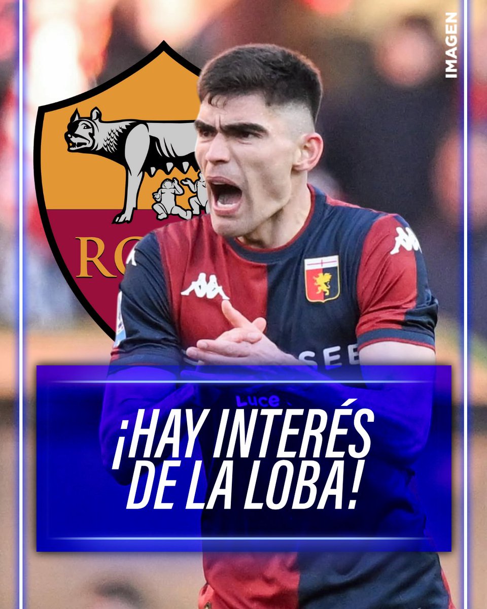 ¡DARÍA EL SALTO A UN GRANDE DE ITALIA! 🐺 

La Roma busca un defensa central y resuena el nombre de Johan Vásquez, la buena temporada del mexicano con el Genoa serían la clave para que llegue al equipo. 

#SerieA #JohanVasquéz #Roma