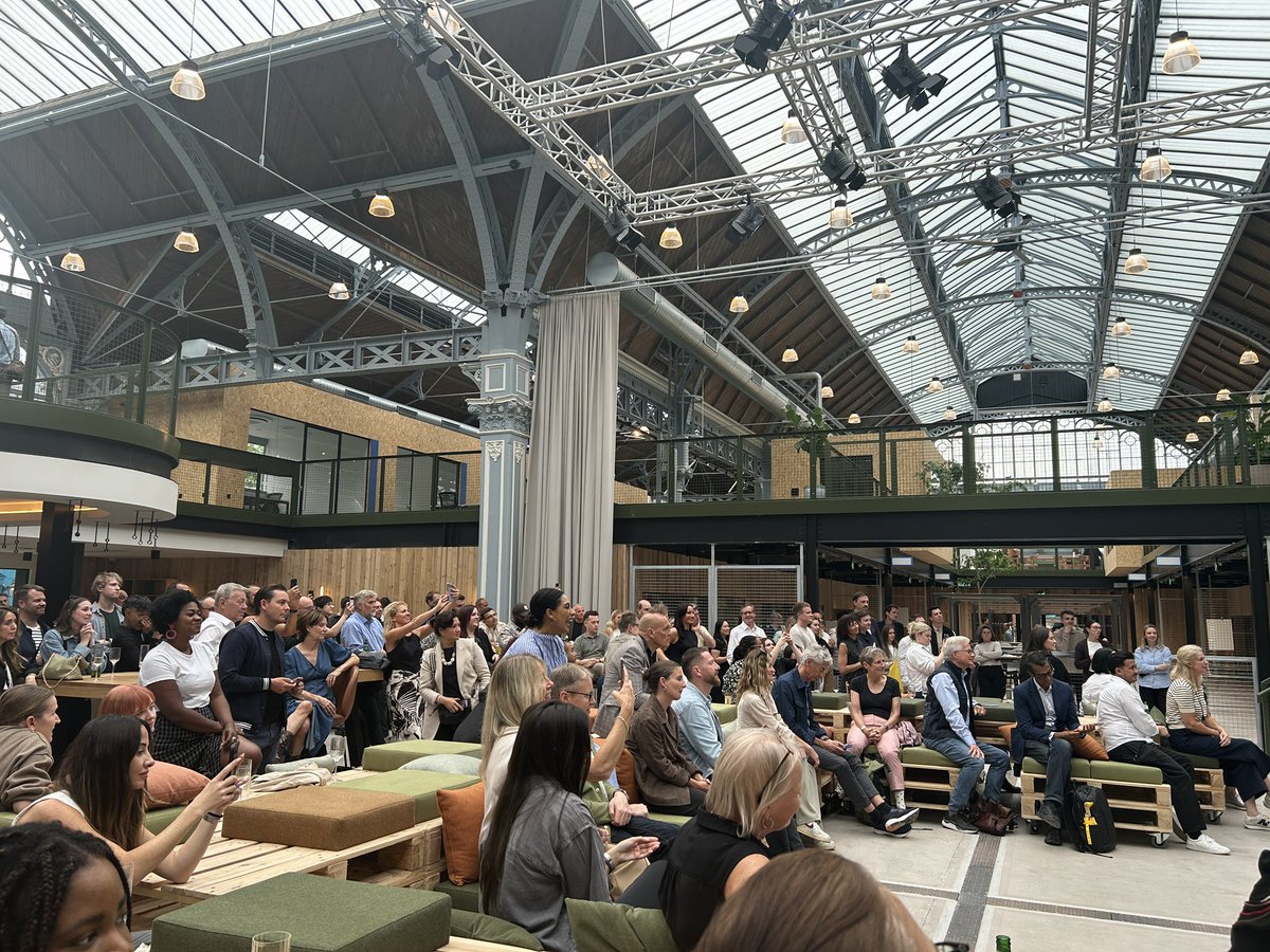 At the much anticipated Campfield Manchester launch opening event with <a href="/bevcraig/">Bev Craig</a> tonight. A next-generation mega campus for technology and creative industries, and such a beautiful way to reinvent an iconic #Manchester building for the next generation of City entrepreneurs. Bravo