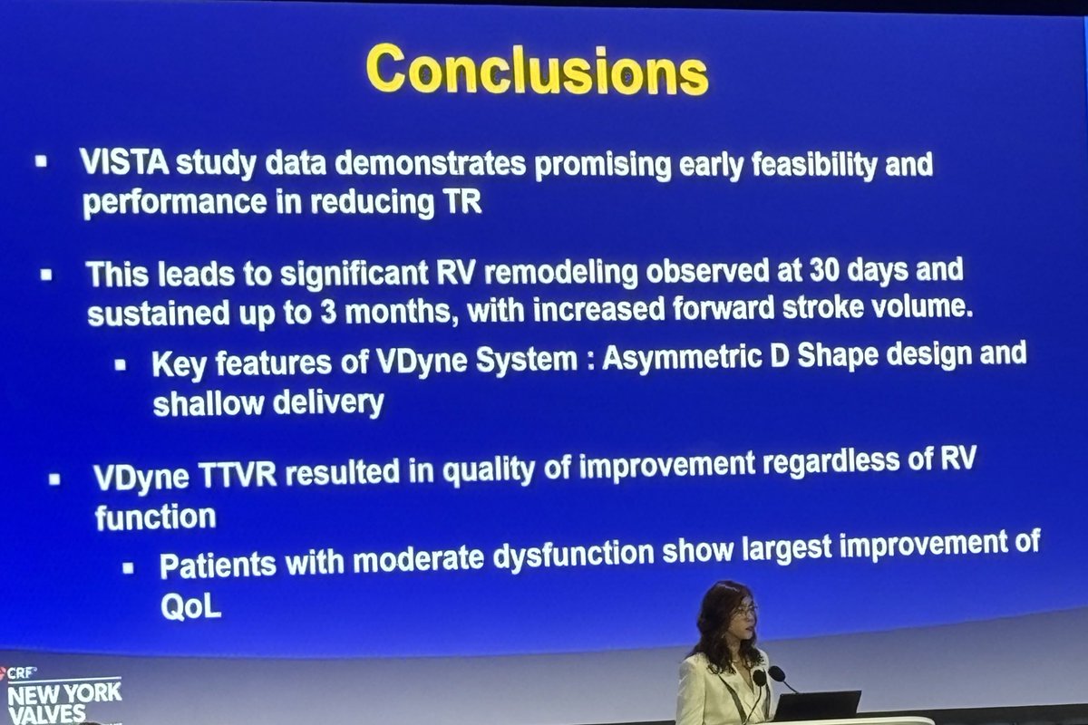 David L. Fischman (@fischman_david) on Twitter photo Will treatment of triscupid regurgitation result in RV remodeling? Early feasibility data of the VDyne system from the VISTA Studies <a href="/crfheart/">Cardiovascular Research Foundation</a> #NYValves2025 Will treatment of triscupid regurgitation result in RV remodeling? Early feasibility data of the VDyne system from the VISTA Studies <a href="/crfheart/">Cardiovascular Research Foundation</a> #NYValves2025
