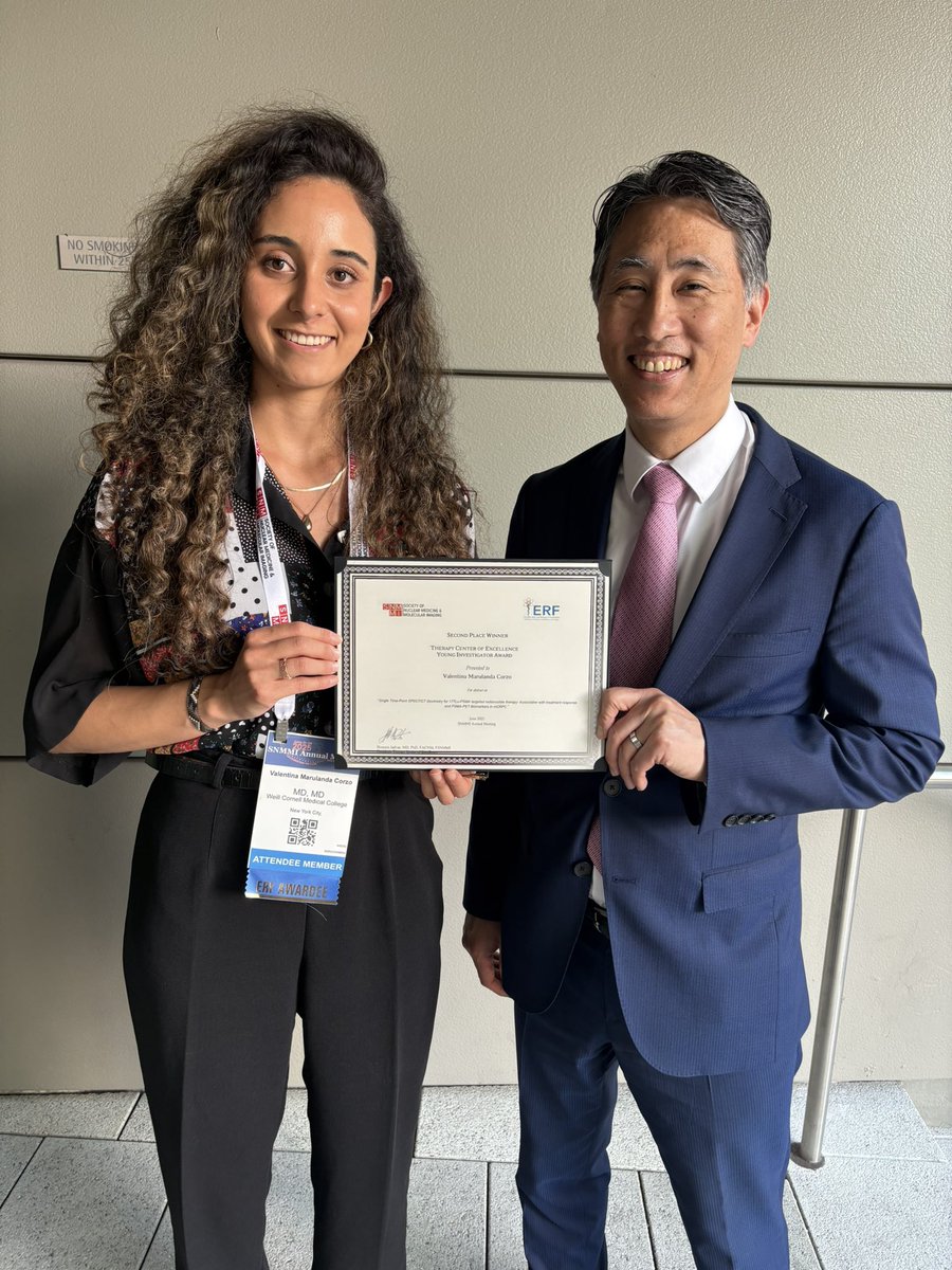 Valentina Marulanda, MD (@vmarulandac10) on Twitter photo #SNMMI2025 was a dream ✨
🏆 Young Investigator Award
🏆 Inaugural Arthur M. Weis, PhD, Award
🏆 Travel Award
Grateful beyond words to <a href="/idivyaMD/">Divya Yadav MD</a> <a href="/AndresRicaurte1/">Andres Ricaurte Fajardo</a> <a href="/HuicocheaSandra/">Sandra Huicochea Castellanos</a> <a href="/DrScottTagawa/">Scott Tagawa</a> Dr. Joseph Osborne + the whole <a href="/MolecularWCM/">WCM Molecular Imaging and Therapeutics</a> team 💛
<a href="/WCMRadiology/">Weill Cornell Medicine Radiology</a> <a href="/WCMGUcancer/">WCM GU Cancer</a> #SNMMI2025 was a dream ✨
🏆 Young Investigator Award
🏆 Inaugural Arthur M. Weis, PhD, Award
🏆 Travel Award
Grateful beyond words to <a href="/idivyaMD/">Divya Yadav MD</a> <a href="/AndresRicaurte1/">Andres Ricaurte Fajardo</a> <a href="/HuicocheaSandra/">Sandra Huicochea Castellanos</a> <a href="/DrScottTagawa/">Scott Tagawa</a> Dr. Joseph Osborne + the whole <a href="/MolecularWCM/">WCM Molecular Imaging and Therapeutics</a> team 💛
<a href="/WCMRadiology/">Weill Cornell Medicine Radiology</a> <a href="/WCMGUcancer/">WCM GU Cancer</a>