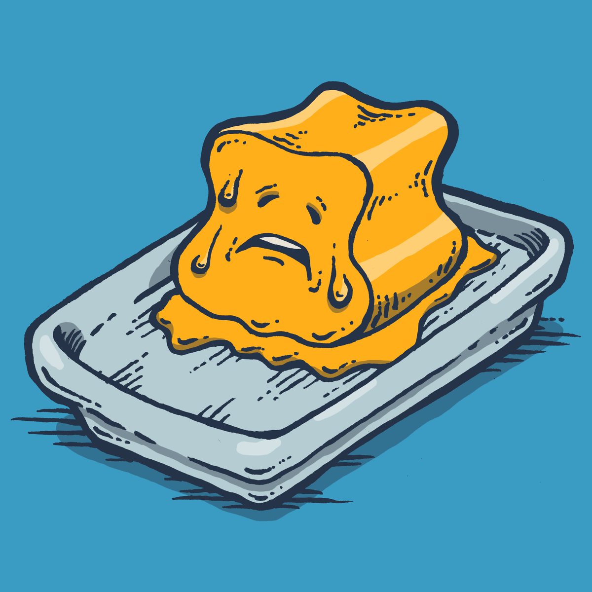 MarcusConnorNH's tweet image. We're having a little heatwave in the US and my butter is looking at me like