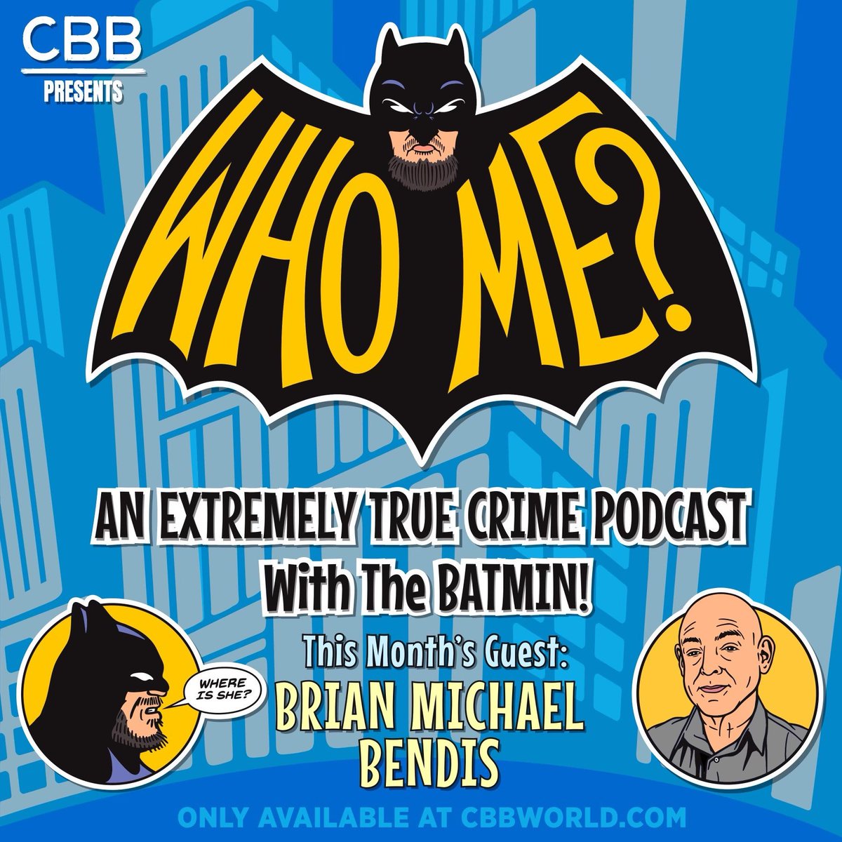 ComedyBangBang's tweet photo. HAPPY 30TH EPISODE BATMIN &amp; ALFRED!

The World's Greatest Detective sits down with perhaps his most powerful foe to date, an actual comic book writer, @brianmbendis !! https://t.co/1JyYKFmYvE