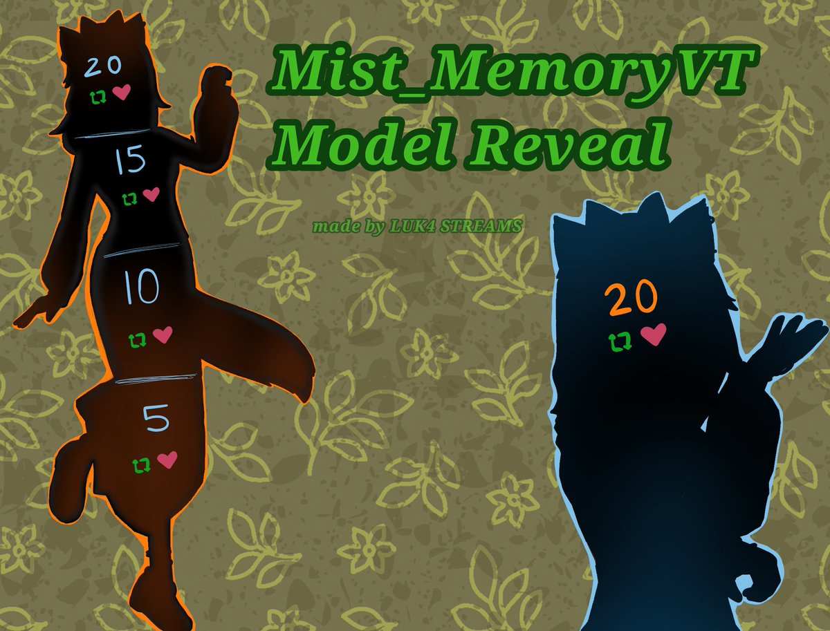 The time everyone's been waiting for...
I've been talking non-stop about this design I created 

<a href="/LUK4streams/">LUK4 ✨VRoid artist✨</a> brought her design to life for me!! They did such an amazing job, and I'm so incredibly thankful 🧡 

Let the unveiling begin!!!

(Peep the reveal screen I made :D)