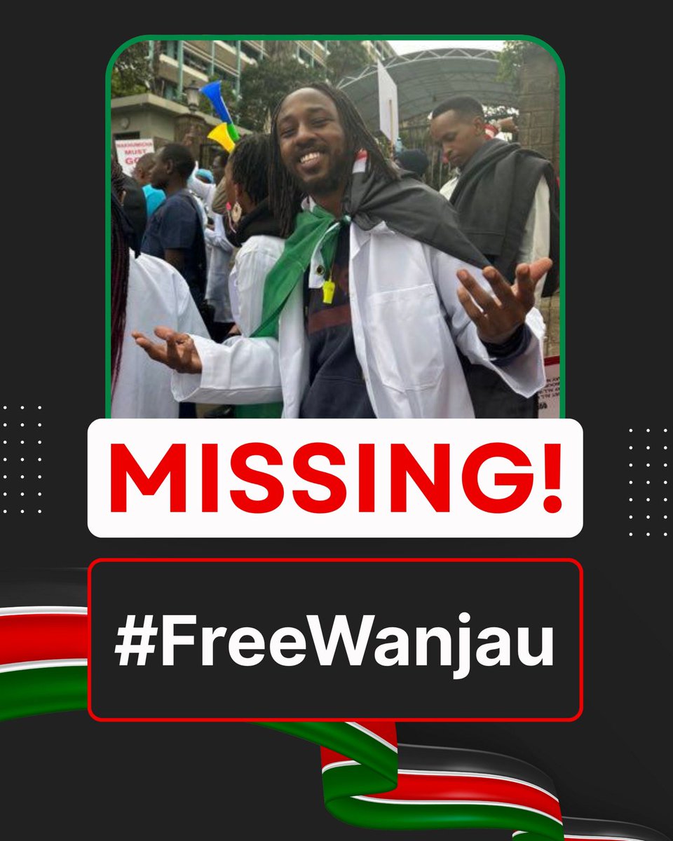 .<a href="/1Jau_MC/">1Jau</a> has been abducted. Please share until he gets help #FreeWanjau 
x.com/1Jau_MC/status…