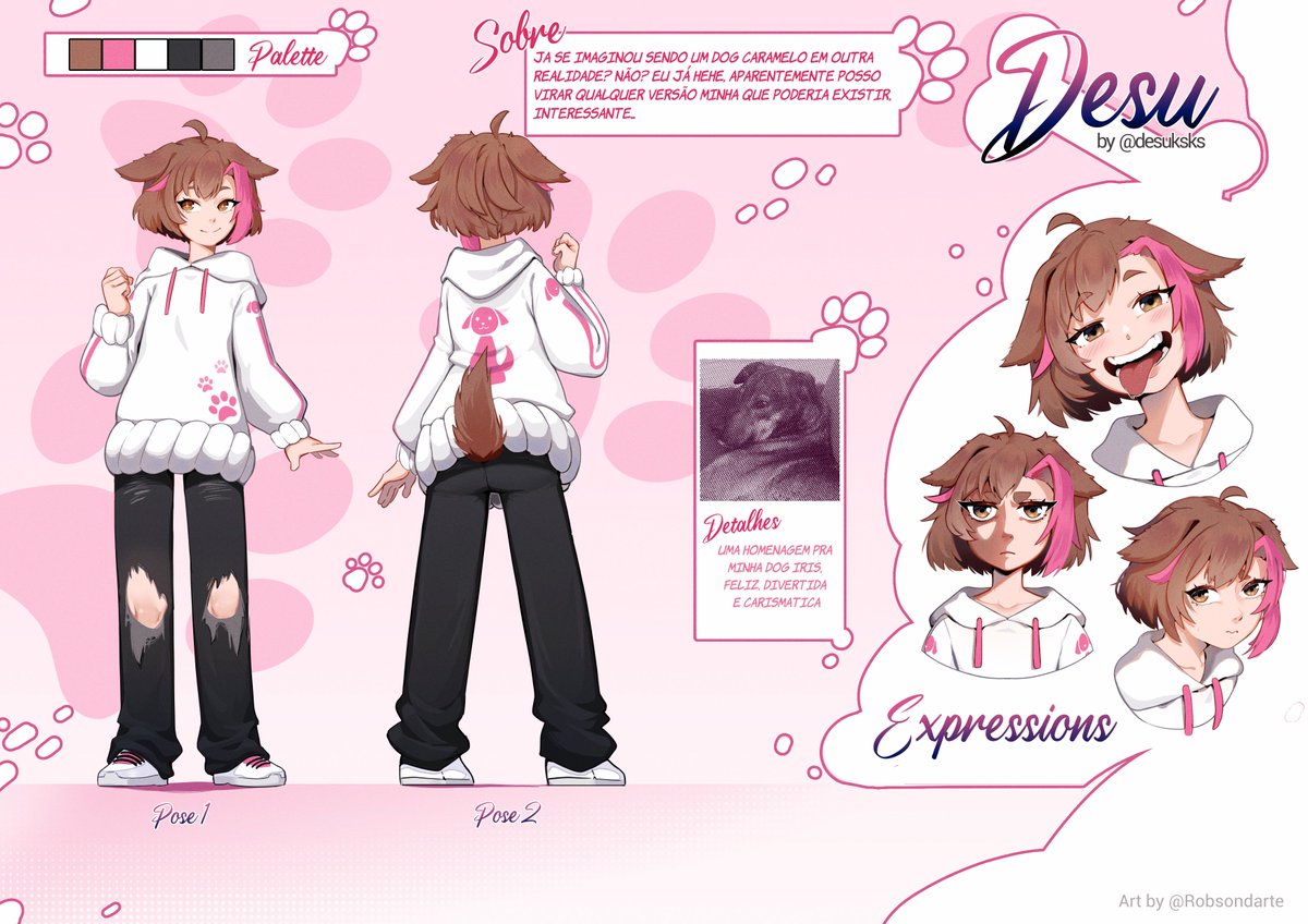 Desu 🫠 #DarkÆther (@desuksks) on Twitter photo Chegaram na meta final, e aqui ta o trabalho completinho do incrível <a href="/robsondarte/">Robson DArt</a>
O design é inspirado na minha dog Iris, oq acharam? Eu amei muitão <3 Chegaram na meta final, e aqui ta o trabalho completinho do incrível <a href="/robsondarte/">Robson DArt</a>
O design é inspirado na minha dog Iris, oq acharam? Eu amei muitão <3