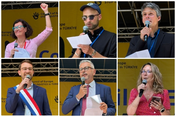 AVRUPA KONSEYİ PARLAMENTERLER MECLİSİ MİLLETVEKİLLERİ KHK'LILARI YALNIZ BIRAKMADI 

İspanya Milletvekili Laura Castel 
Almanya Milletvekili Vinzenz Glasser 
Belçika Milletvekili Benjamin Dalle
Fransa Milletvekili Emmanuel Fenandes
Belçika Milletvekili Christophe Lacroix 
Fransa