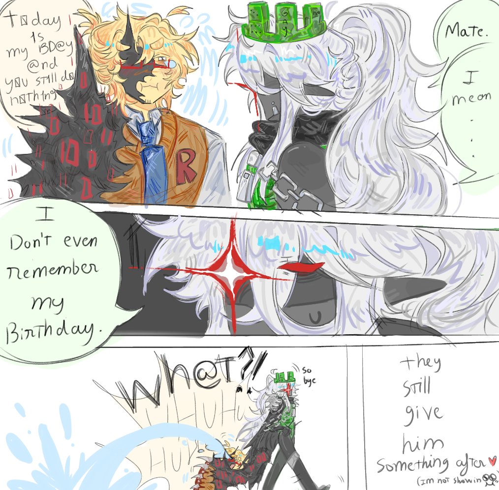 💔 hbd to John Doe- 25/6 (Im late help), so I draw this 😭 just a liltle headcanon for 1xdoe that I think 1x is so busy they cant even remember 'useless' stuff like "birthday" 💔💔💔
#1xdoe #1x1x1x1 #johndoe #ROBLOX