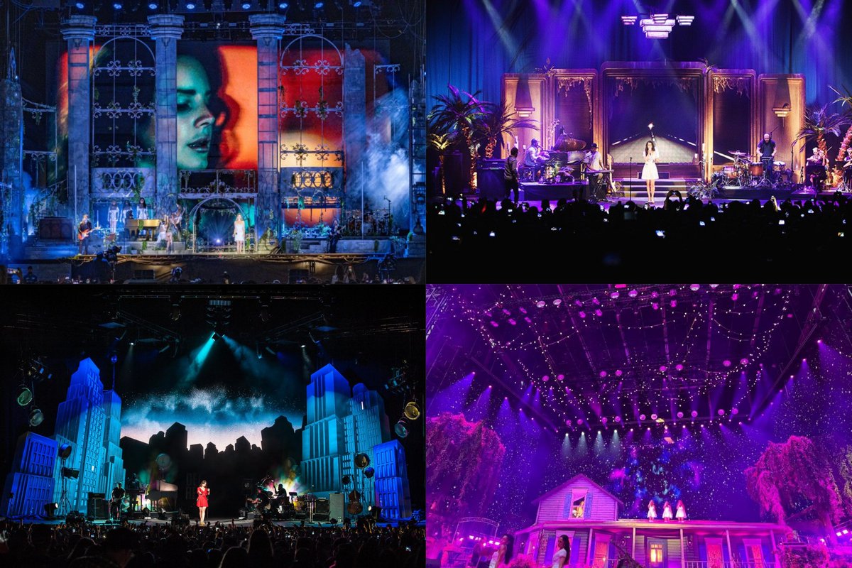 Lana Del Rey's stage design never disappoint🪄
