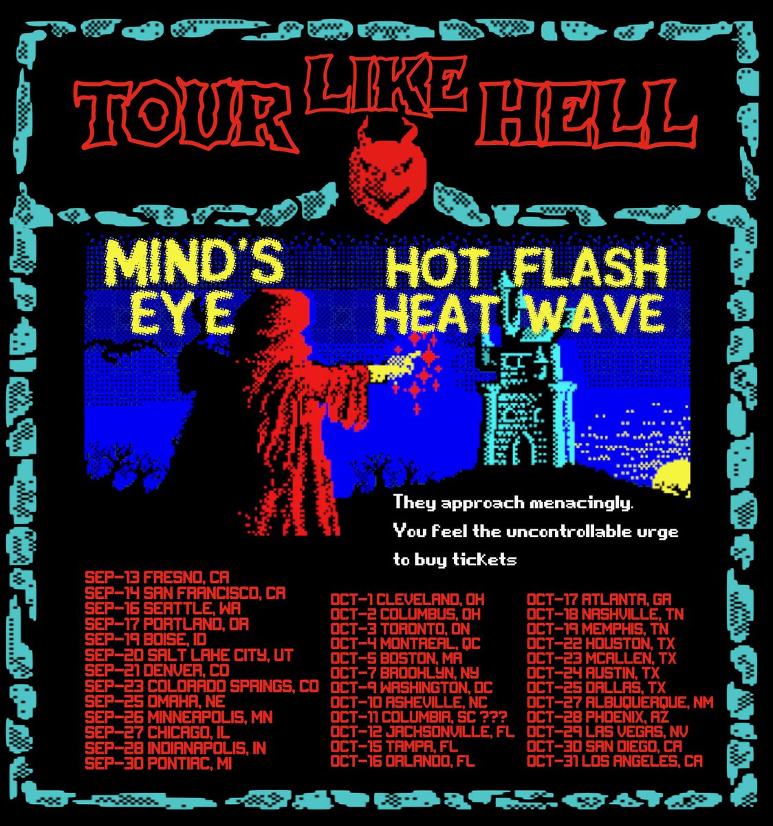 tourin’ like hell this fall with mind’s eye, come thruuu
