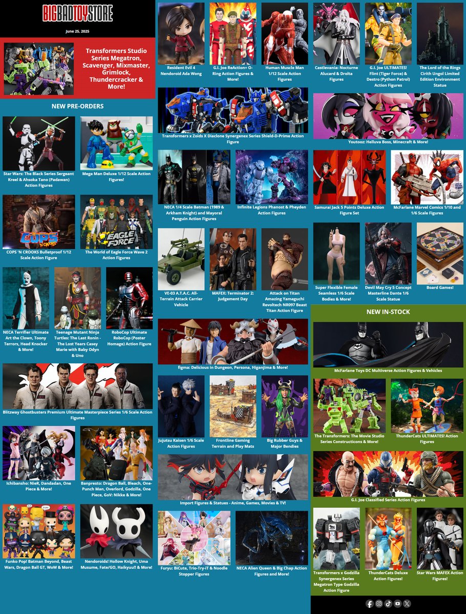 TokuNation's tweet image. BigBadToyStore.com Sponsor Update – June 25th 2025 news.tokunation.com/2025/06/25/big… #tokunation