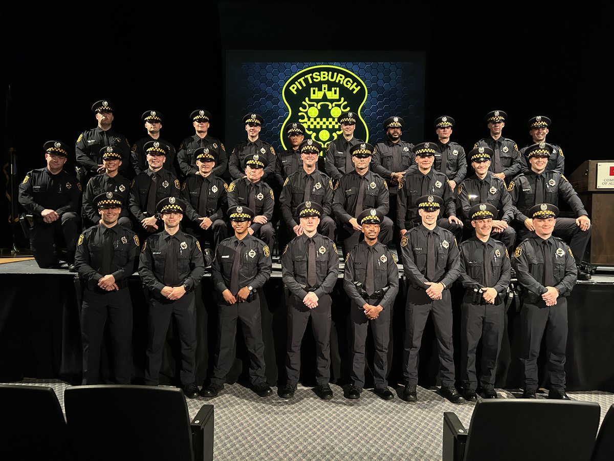 PghPolice's tweet image. On Wednesday, June 25, the Pittsburgh Bureau of Police held a graduation ceremony swearing in 28 new officers.
After completing 40 weeks at the Training Academy, the officers from Basic Recruit Class 24-03 became the latest group to join the ranks of the PBP.
Congratulations!