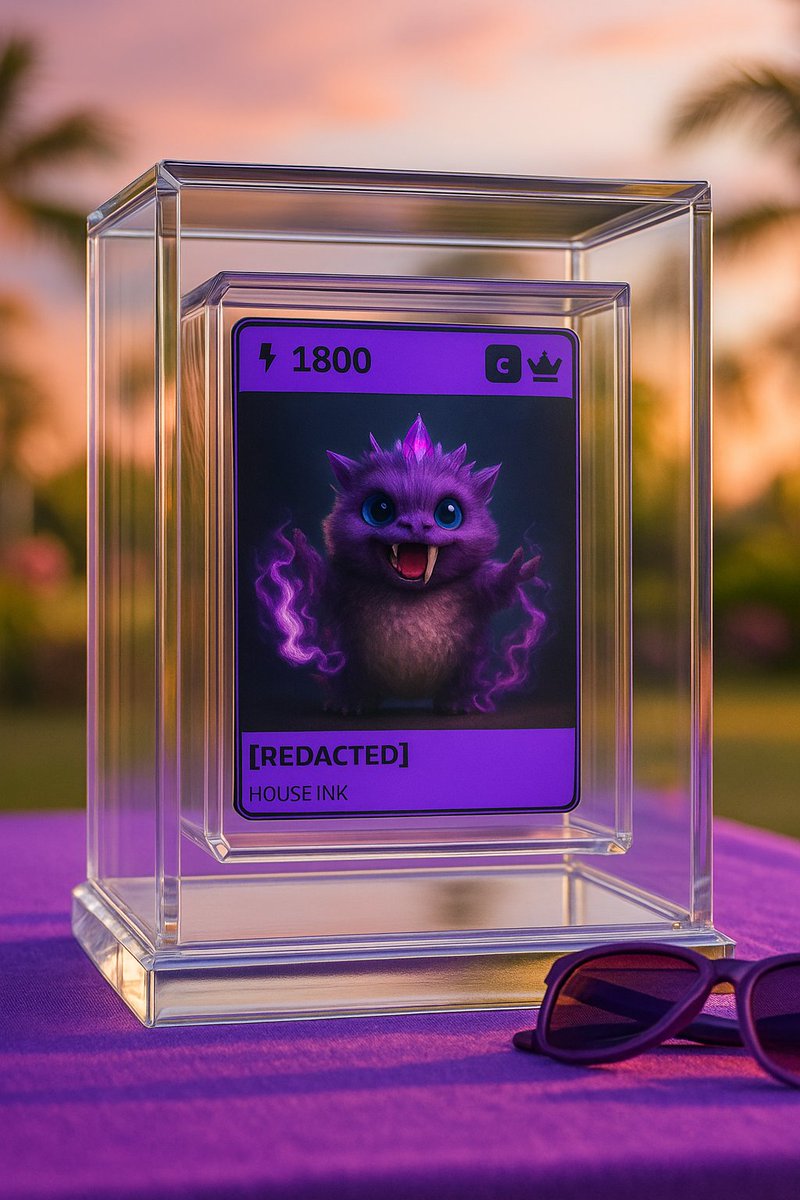 CryptoClash_ink's tweet image. Ink Summer is here. 🕶️🌞⛱️

House Ink got a a new [Redacted] recruit. 

Cute and Powerful, maybe you&apos;ll be lucky and win him when opening your daily pack.