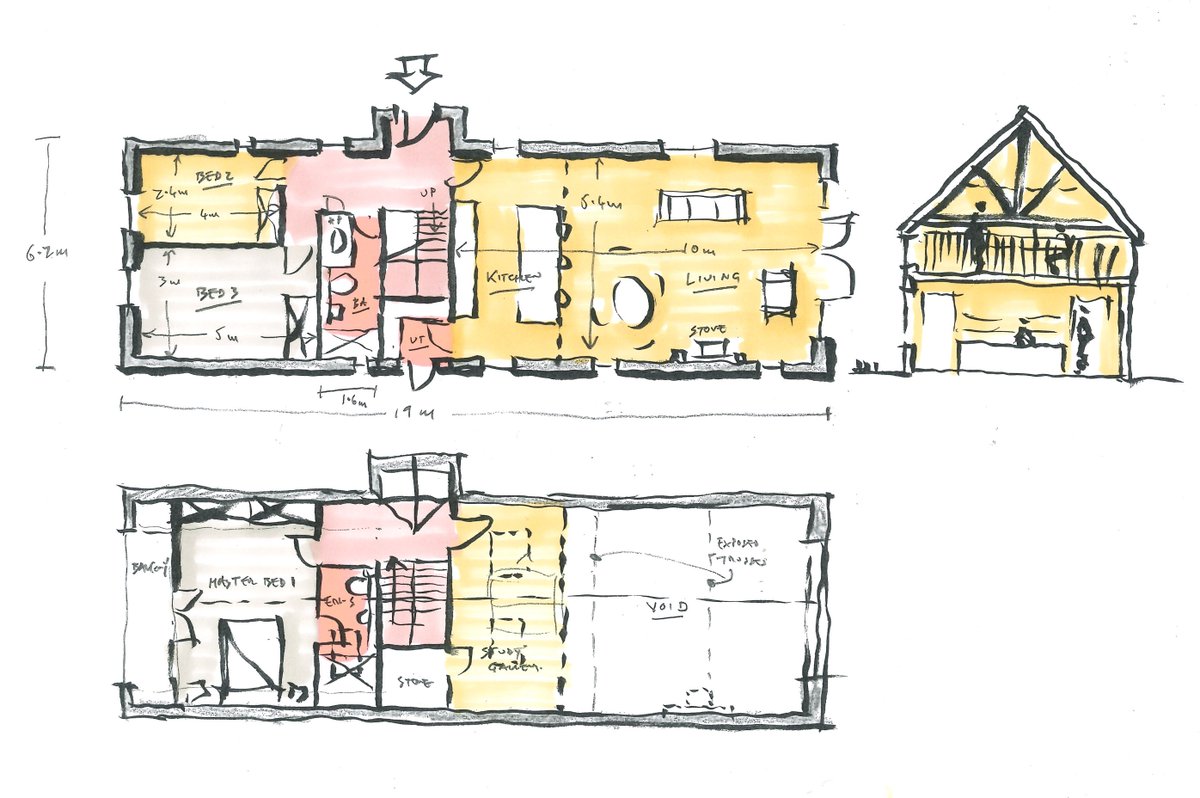 Sketch plan for country house in #Kildare