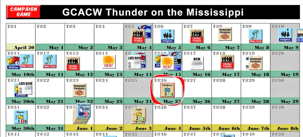 SanchoMateos's tweet image. Seguimos avanzando en la interesante campaña del #ThunderOnTheMississippi...turno 25 y las tropas Federales logran sitiar Vicksburg..comienza el asedio!! Los Confederados tienen sus esperanzas en el ejército de socorro de Johnston @MultiManPub @Velezwargamecon #gcacwspaintour