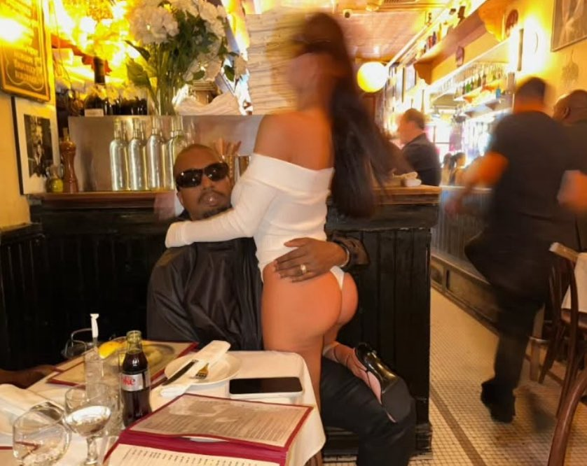 Kurrco's tweet photo. Ye and his wife Bianca 📸 https://t.co/WaGpp47WC5