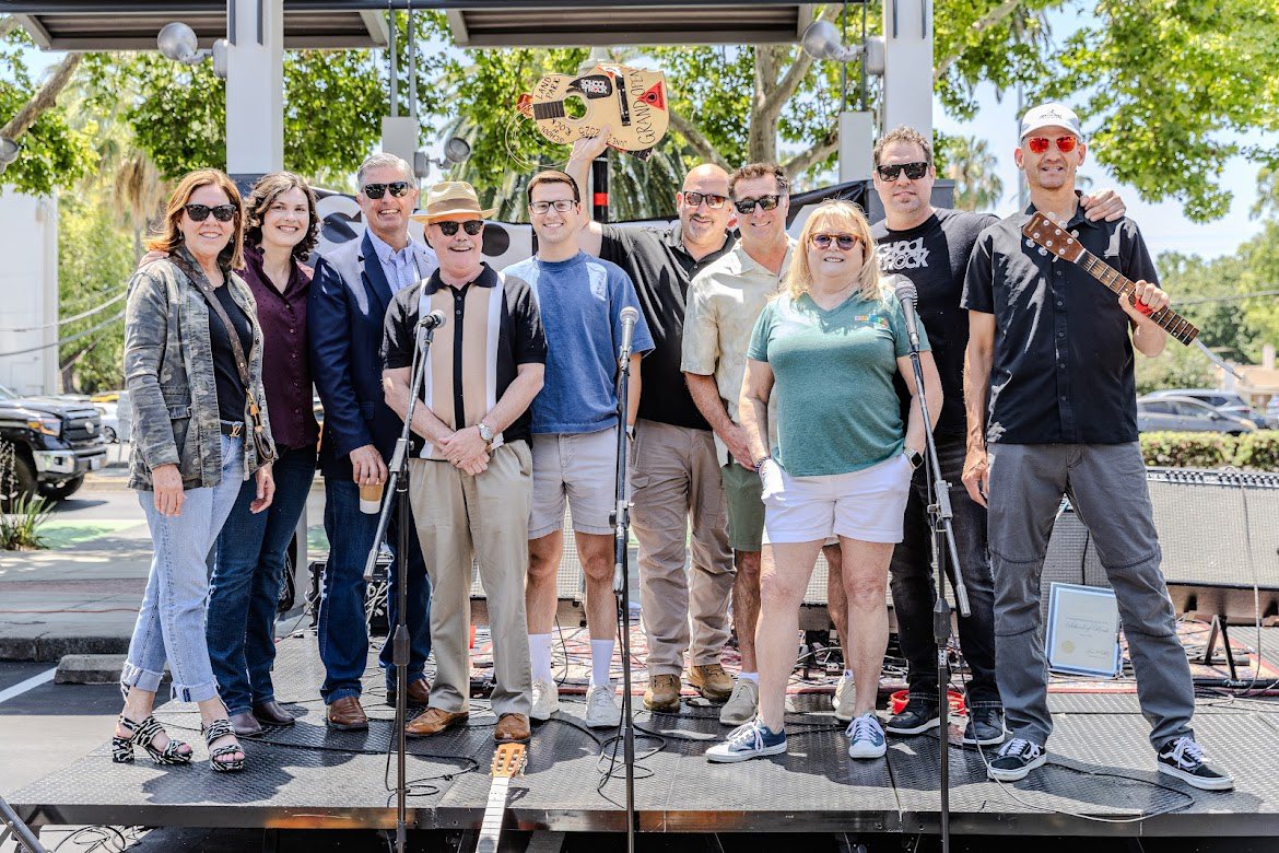 MayorMcCarty's tweet image. Smashed guitars and barriers to music education this weekend at the @SchoolofRockUSA Sacramento grand opening!