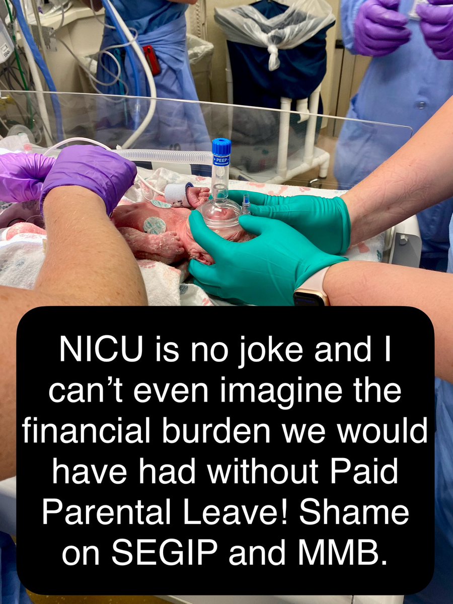 SheenahChoe's tweet image. Pregnancy complications result in my baby being born at 32 wks. W/o PPL she would have had to go to daycare at 38 wks and only 4.5lbs. What will future state workers do when they experience what I did? Shame on them for trying to take this from us! #MAPEstrong #AllGasNoBreaks