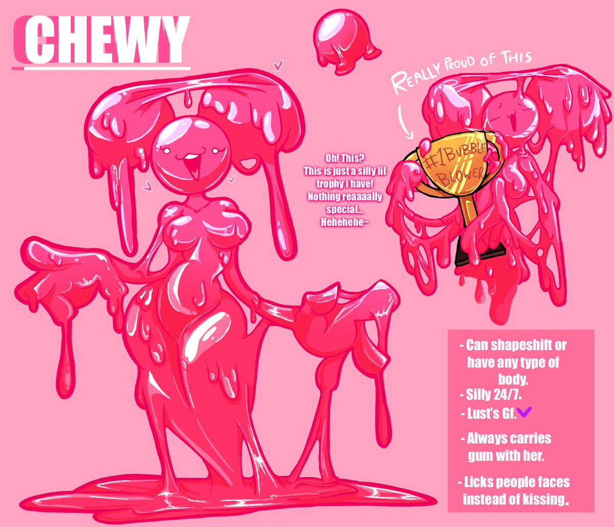 Posting this here too
I made a new reference sheet for Chewy :3