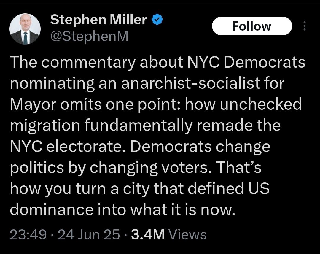 Pro Zohran migrants are overwhelming NYC.They’re streaming across our city border from places like Bard, Wesleyan, Kenyon. They’re lining up outside Radio Bakery, they’re driving up the cost of Big Thief tix, they’re outside Nowadays asking if anyone has a cigarette they can buy.