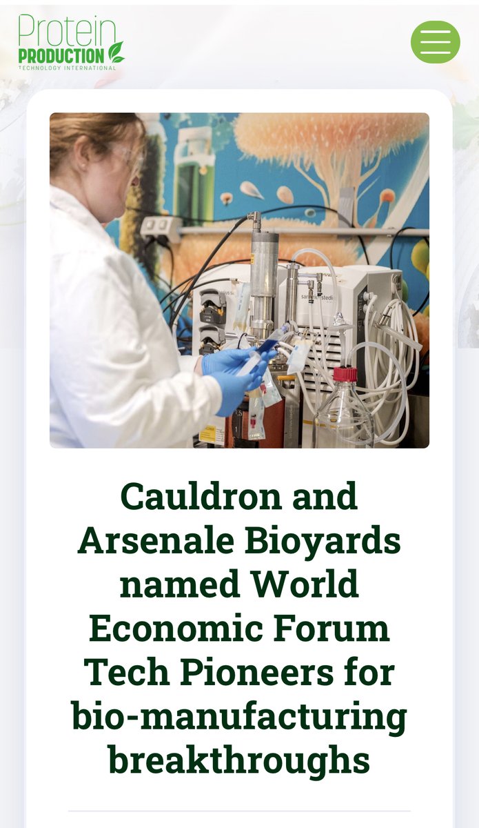 Big milestone for the bioindustrial movement 🚀 

In a piece on <a href="/wef/">World Economic Forum</a> #TechPioneers25, PPTI highlights how this year’s cohort "marks a significant moment for the growing bioindustrial movement."

Honoured to be part of this group accelerating #biosolutions bit.ly/4eigxdr