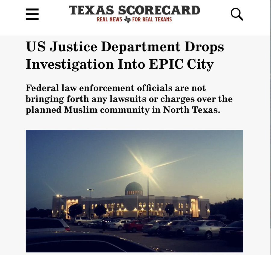 WOW! What a surpise, the DoJ has dropped the investigation into EPIC city. 

Hmmm… I wonder why