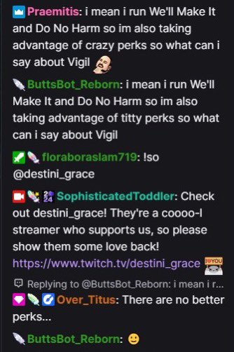 Buttsbot_Reborn's tweet image. This is what you get when I let people choose the word.  

Would you stick with butt?  Or pick your own?

#twitch