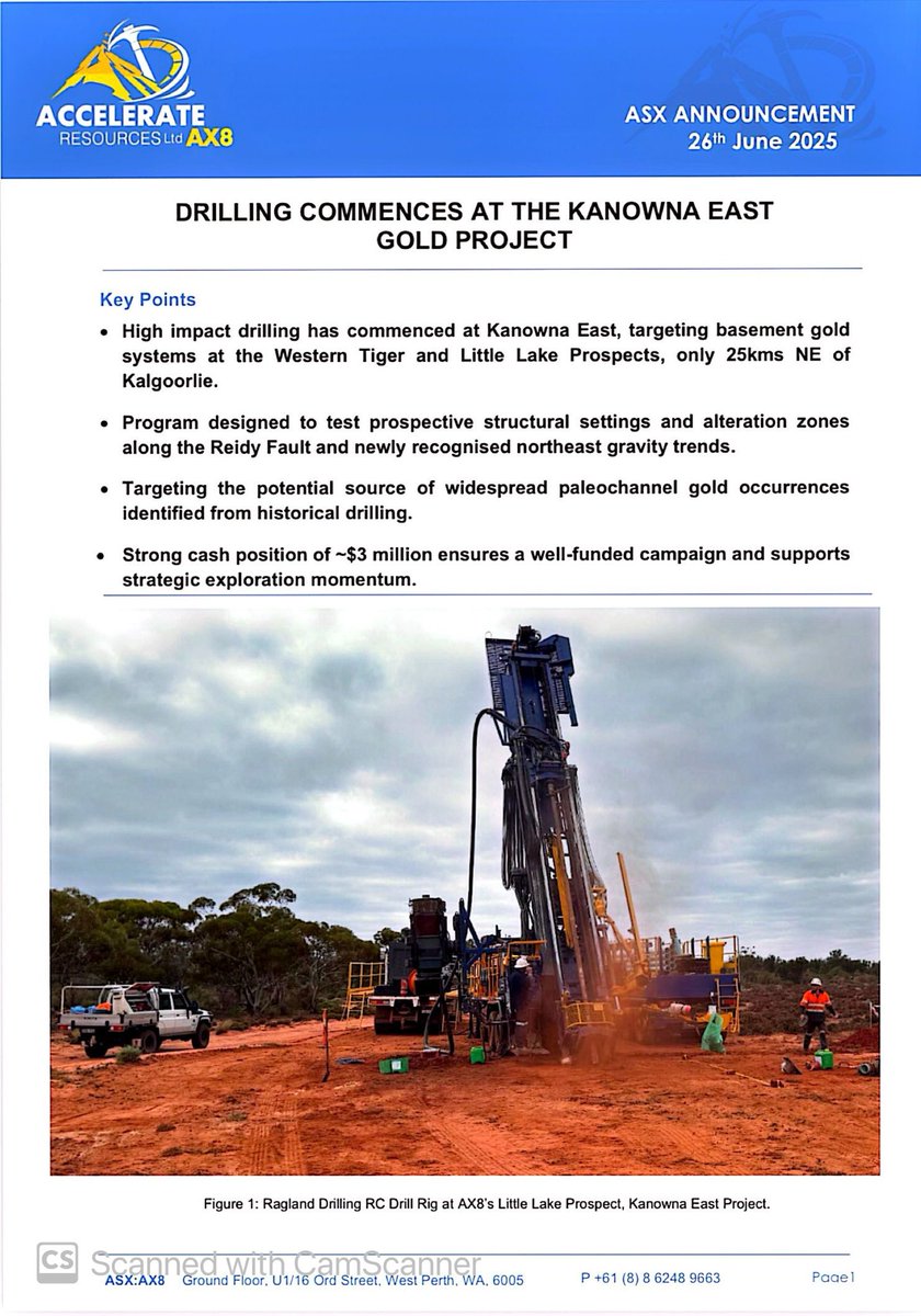 SalvadorMaurice's tweet image. $AX8 #AX8

DRILLING COMMENCES AT THE KANOWNA EAST #GOLD PROJECT

High impact drilling has commenced at Kanowna East, targeting basement #gold systems at the Western Tiger and Little Lake Prospects, only 25kms NE of Kalgoorlie…