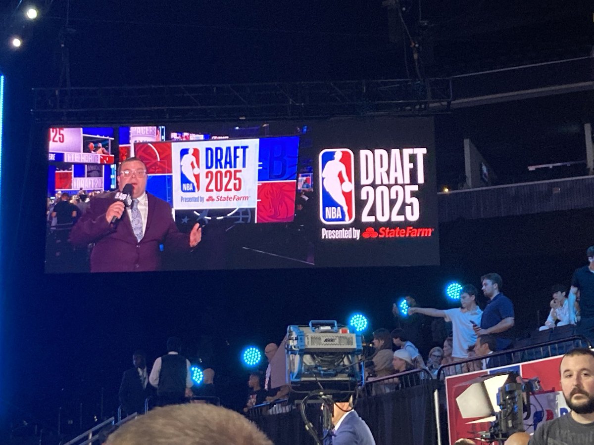 NJHoopsHaven's tweet image. From calling games on @WSOU to warming up the crowd at the NBA Draft, John Fanta has come a long way.