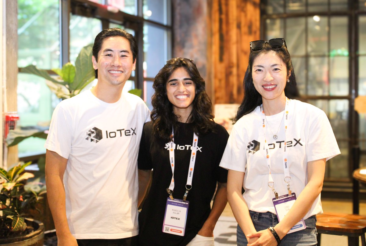 IoTeX (@iotex_io) on Twitter photo Yesterday’s R3al World happy hour at <a href="/Permissionless/">Permissionless</a> was electric. Pure NYC energy.
Builders, community leads, and financial pros came together to explore the future of DePIN x AI.
And yes, they got an early glimpse of IoTeX’s bold new vision. More on that below. 👇 Yesterday’s R3al World happy hour at <a href="/Permissionless/">Permissionless</a> was electric. Pure NYC energy.
Builders, community leads, and financial pros came together to explore the future of DePIN x AI.
And yes, they got an early glimpse of IoTeX’s bold new vision. More on that below. 👇