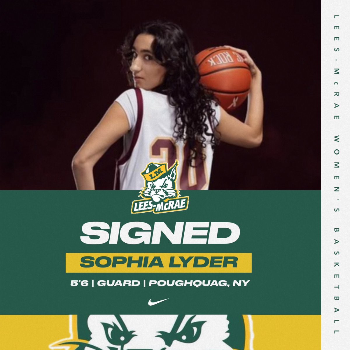 𝘄𝗲𝗹𝗰𝗼𝗺𝗲 𝘁𝗼 𝘁𝗵𝗲 𝗺𝗼𝘂𝗻𝘁𝗮𝗶𝗻. 

From New York, we’re excited to have incoming freshman, Sophia Lyder, join us on the mountain.
17 ppg, 5 apg, 3 spg. 

#GoBobcats | #BEmore