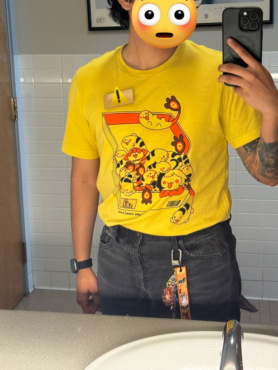 grems i am become one of you. i caved and wore gigi merch from offkai to work

at least my 40 year old coworkers think grems are cute. i got the “love your shirt! my kid would love that”

thank you gigi murin. you’re a hit with the kids (and parents i guess)