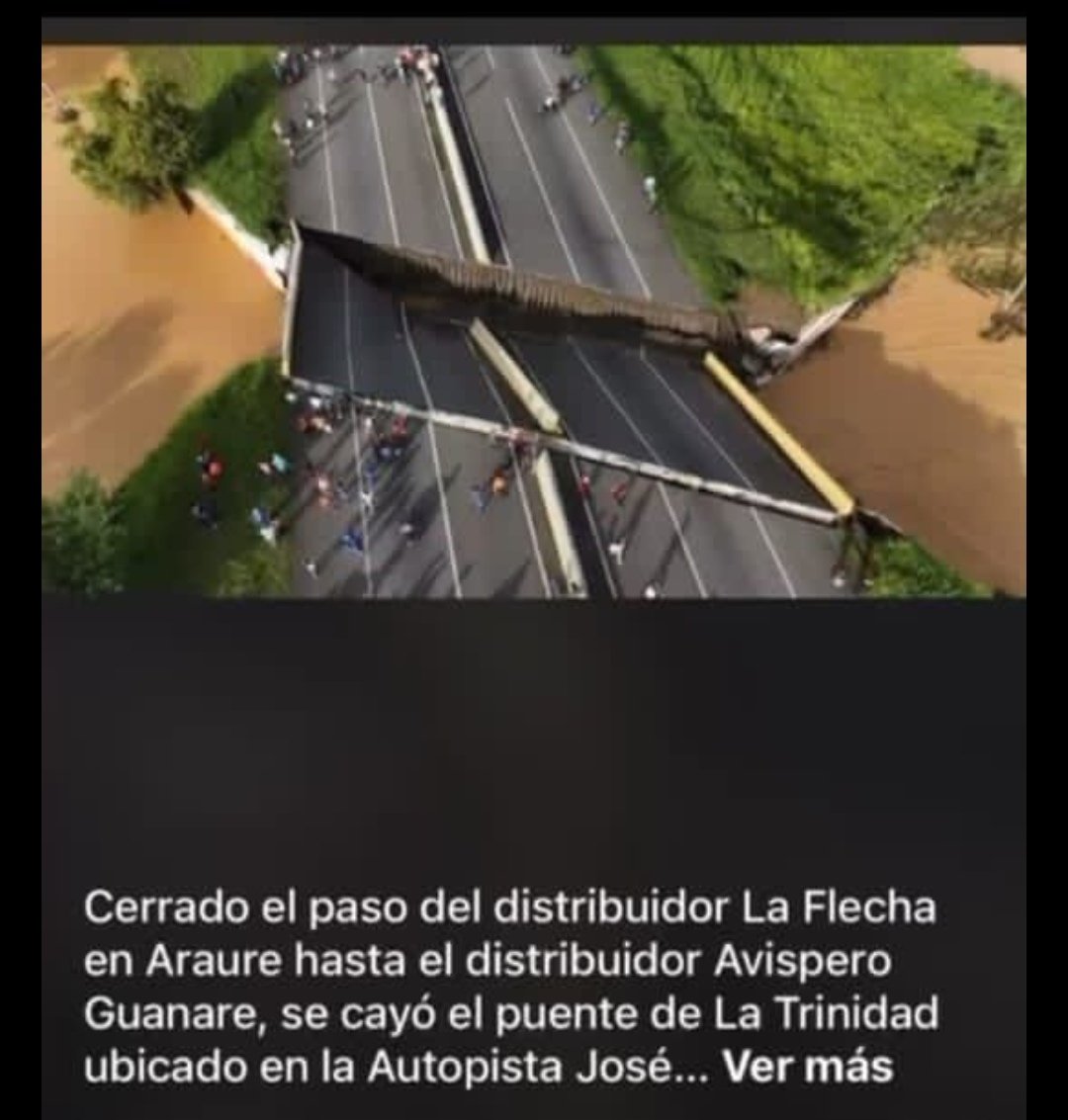 Tomen 📝:

Se están cayendo los puentes....
Eystá lluvias están haciendo estrago 👀