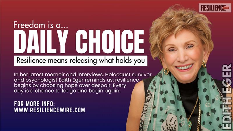 Edith Eger, Holocaust survivor and psychologist – “Freedom is a practice you renew every day.”

In a recent interview and her third memoir, she emphasized resilience as a daily choice—letting go of mental prisons, finding curiosity amid suffering, and choosing hope over despair.