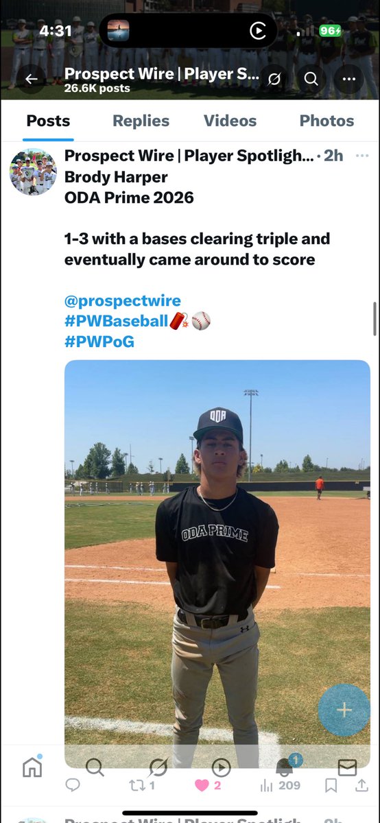brodyharp11's tweet photo. Had great swings all day today. Ended 1-3 with 3RBI 1BB and 2R. Got the player of the game! Looking forward to games the rest of the week! @CAARainel10 @SanPedro_BB https://t.co/Gh2HV6GDyd