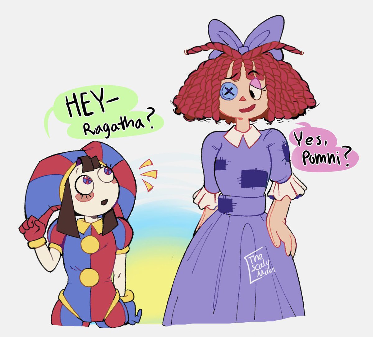 thescalyman's tweet photo. mini comic of something i was curious about (1/2)
#tadc #TheAmazingDigitalCircus #TADCEp5 #pomni #ragtha #comic #art #tadcfanart #fanart #LoveIslandUK https://t.co/rgzgqLOjj0