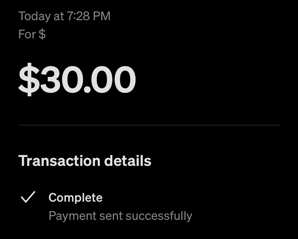 Sent $30 to a random follower 

Who’s next?