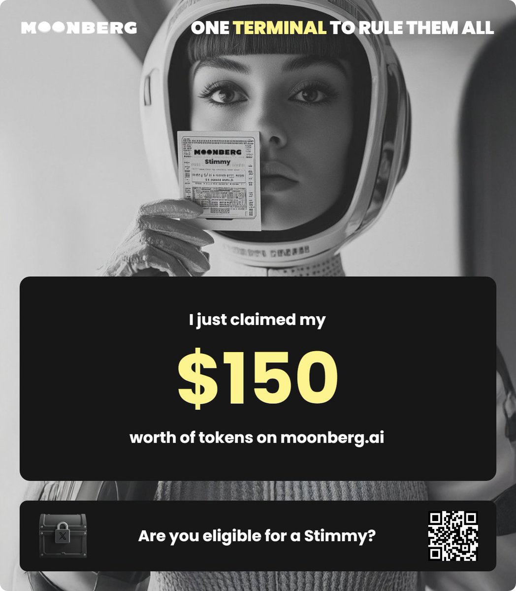 Just claimed a fat Stimmy from @Moonberg_ai.
Didn't even know I was on the list.
You probably are too ●●