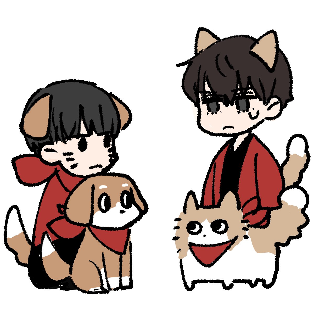 bnls86taro's tweet photo. BOTのキャンプファイアたのしそうなのでわたしもおぼるぷのない絵を流す…新キャラ猫ライトくんも出て欲しいな…ラキちゃんが羅騎だからライトくんは羅威斗か雷飛か… https://t.co/bsR3VlvoeH