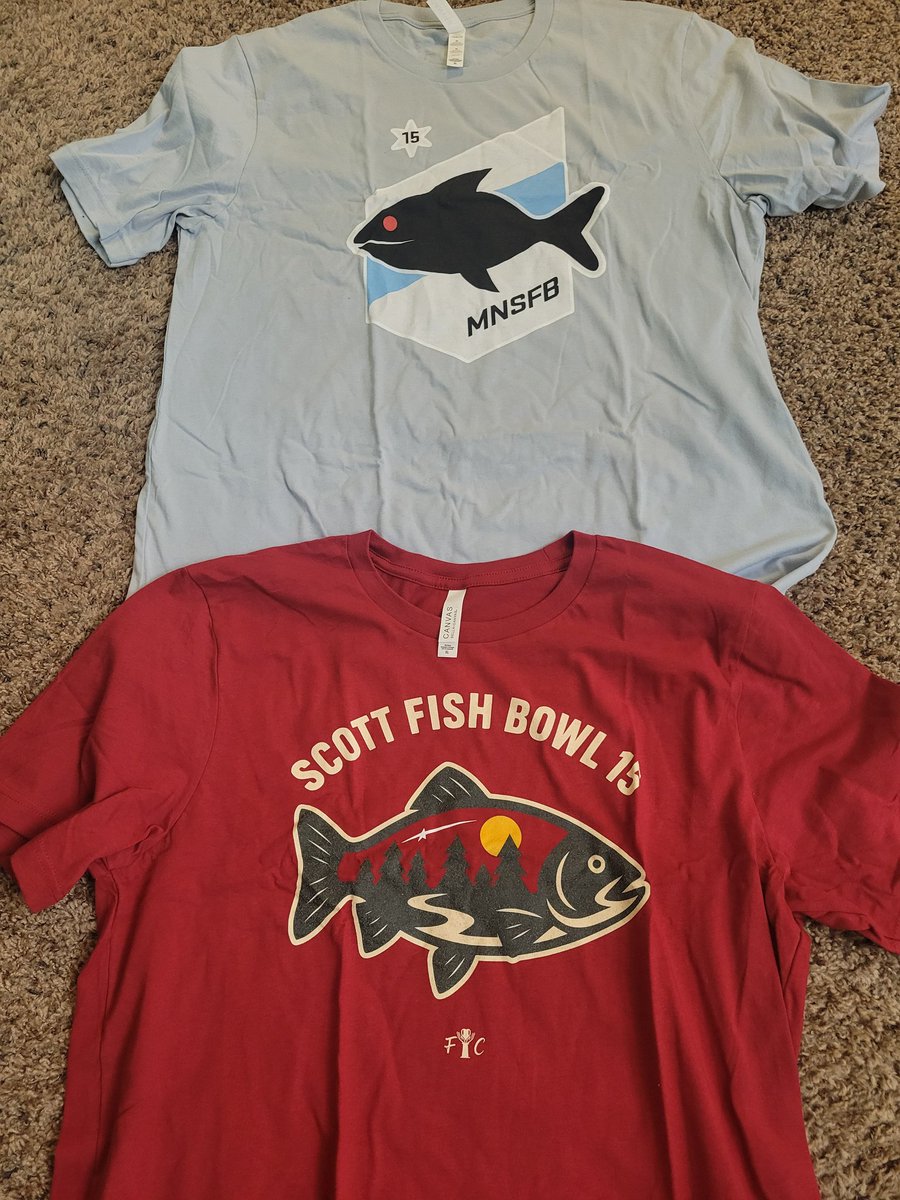 Who's ready for the Minnesota Live Draft?  This guy!! They look even better in person. Thank you <a href="/FishBowlMerch/">SFB Merch</a> ! #SFB15
