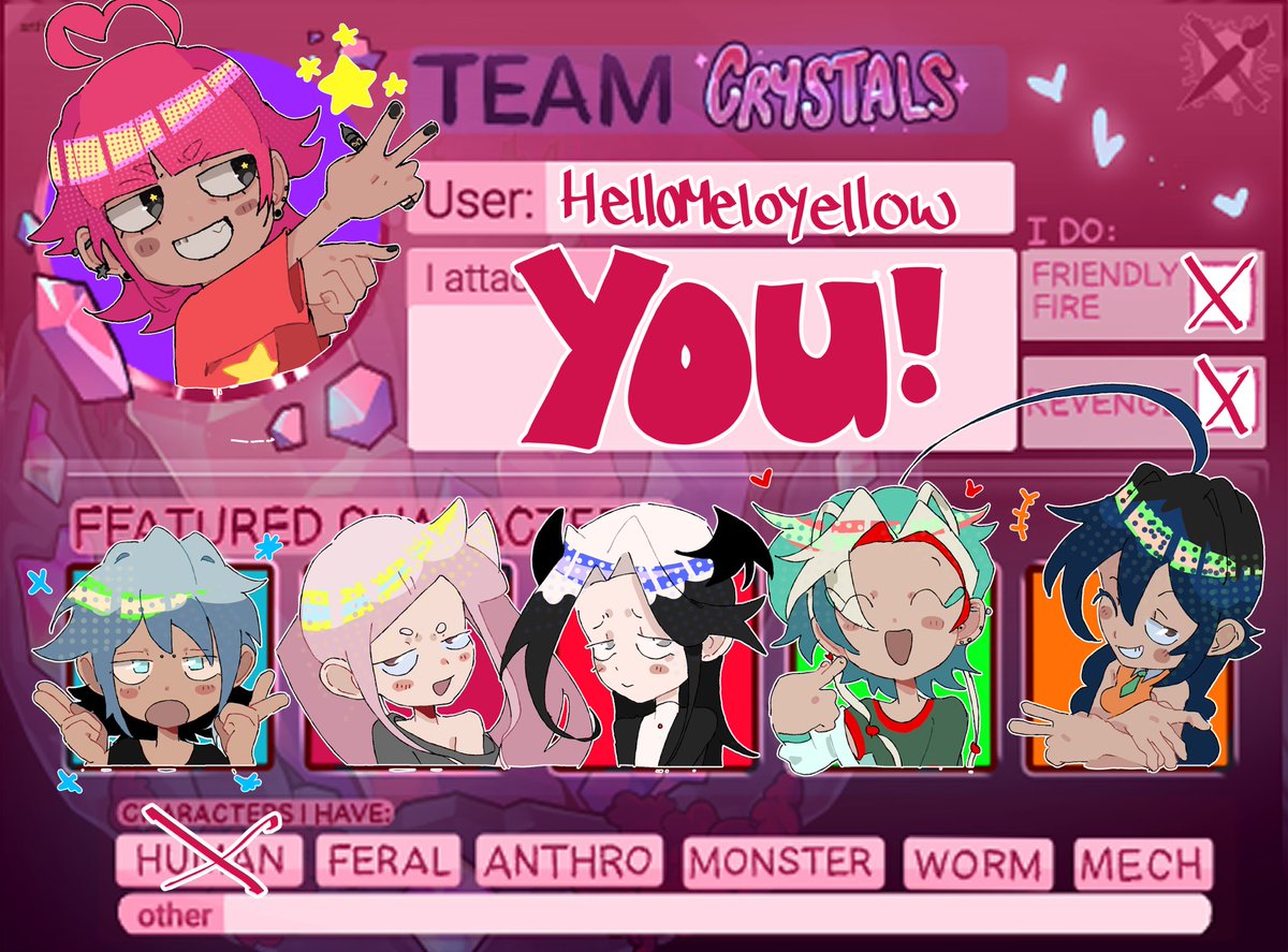s0apsprout's tweet image. it’s that time of year againnn EHEHE
#artfight2025 #Artfightteamcrystals