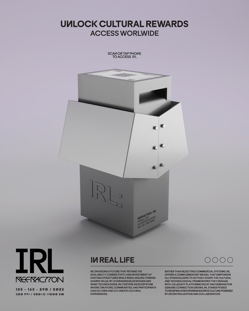 refraction_irl's tweet image. NYC! 🗽 When you arrive at Public Records tomorrow, look out for the IRL Touchpoint at the entrance. Tap or scan it with your phone to start your IRL experience and start earning IRL Points for being part of the night.

IRL Points unlock real rewards from our network of 200+…